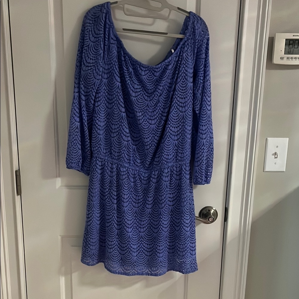 Lilly Pulitzer Blue  Off Shoulder  Romper